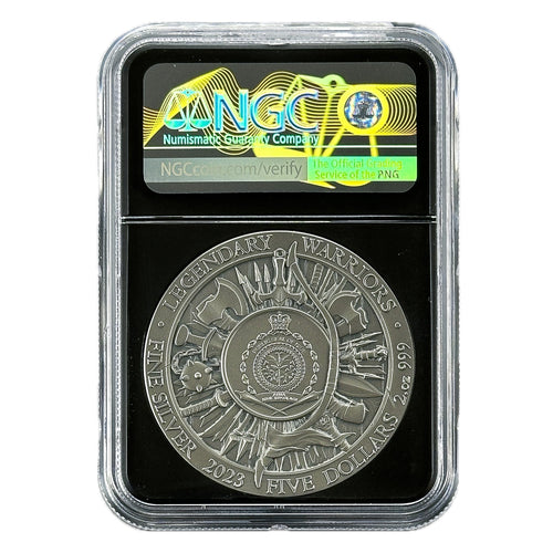 2 oz Silver ERIC BLOODAXE Legendary Warriors Coin NGCX10 2023 Niue